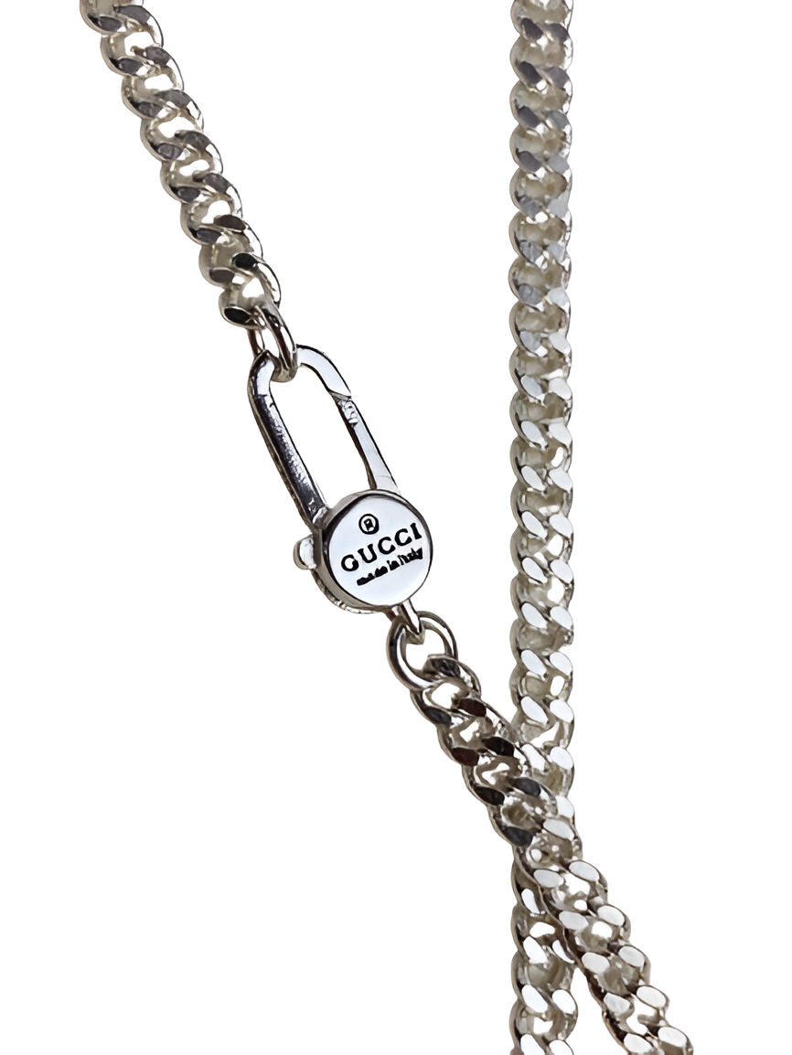 Gucci Black Ghost Pendant Necklace