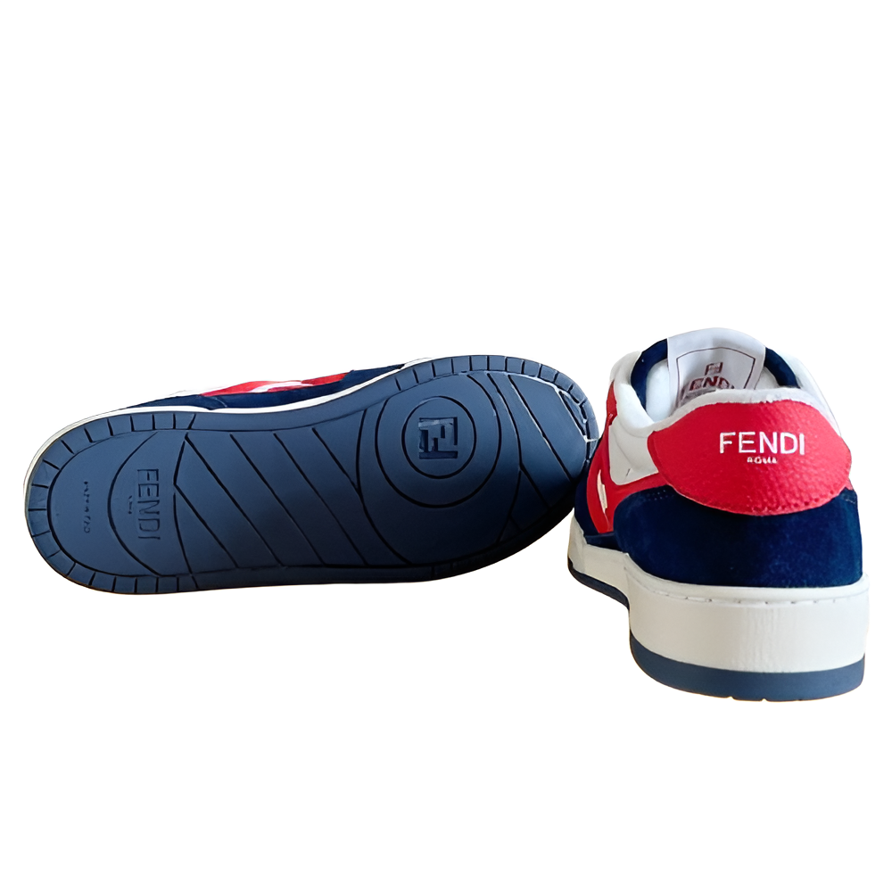 Fendi Red & Blue Athletic Sneakers