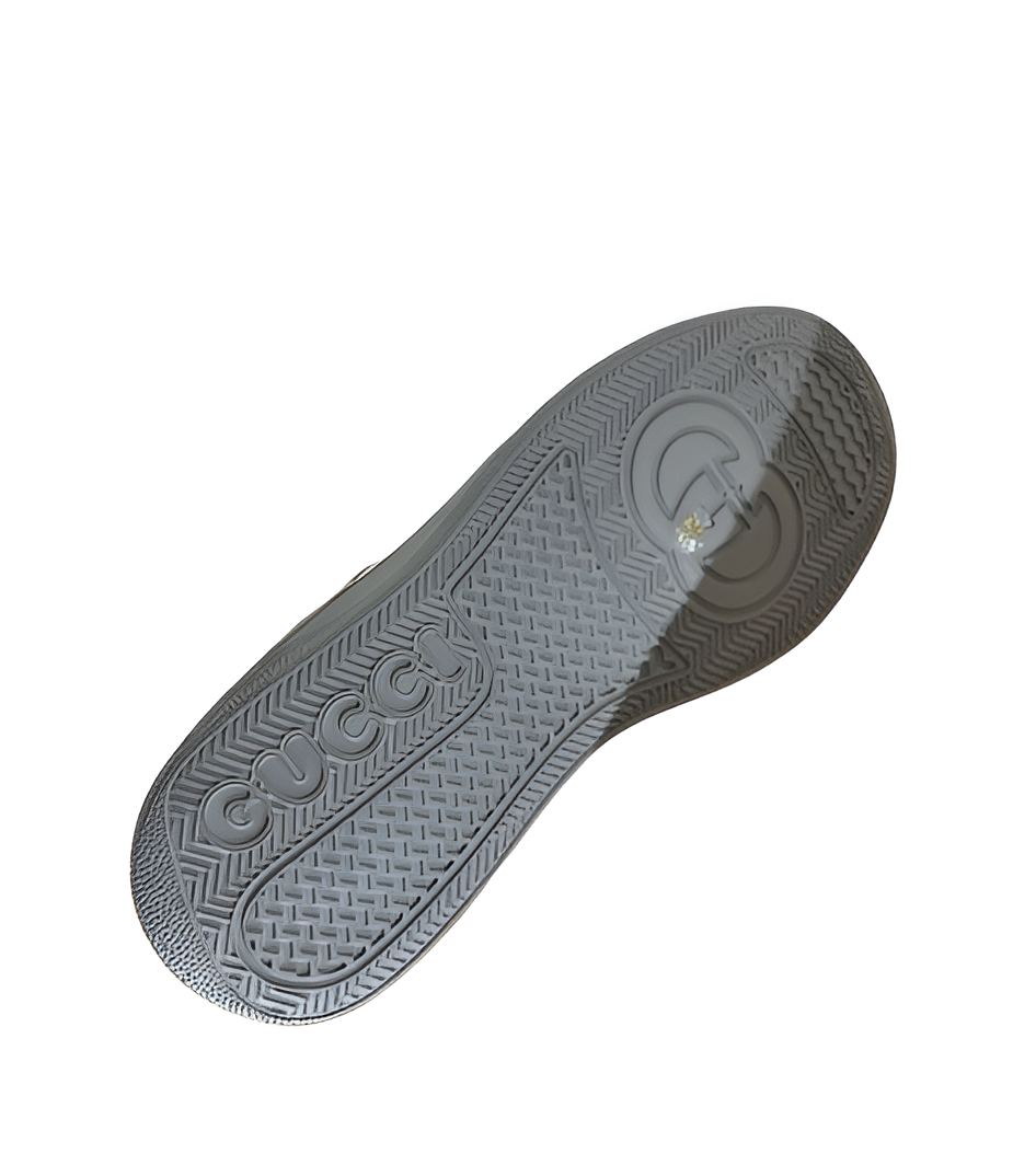 GUCCI Women's Beige and Olive Monogram Sneakers