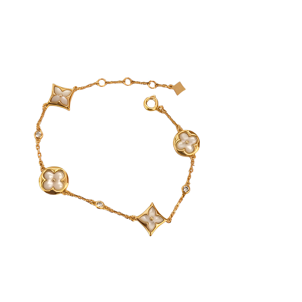 Louis Vuitton Gold & Pearl Blossom Bracelet