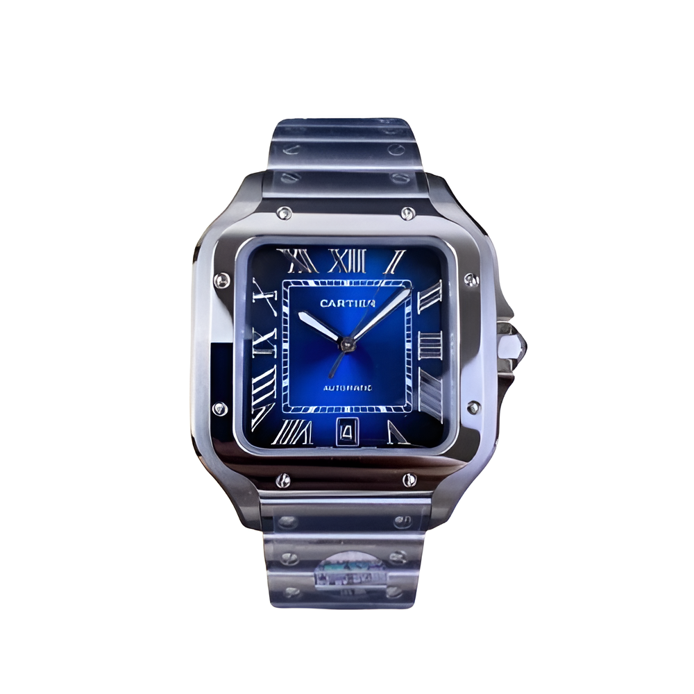 Cartier Santos Blue Dial Automatic
