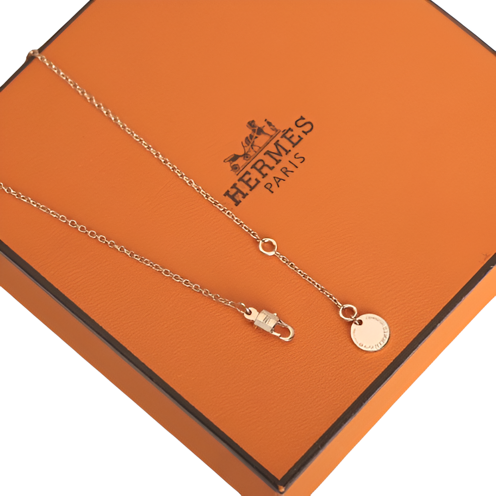 HERMES Mini Bag Pendant Necklace
