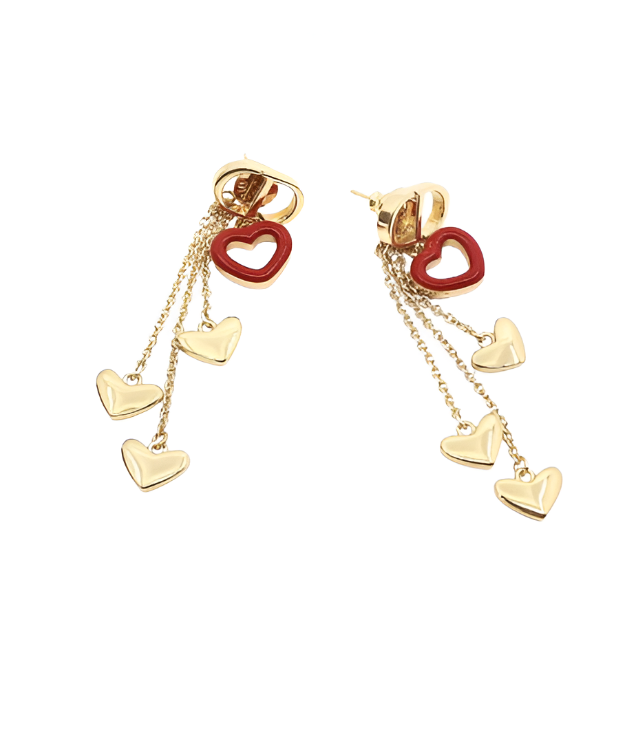Dior Love Drop Heart Earrings