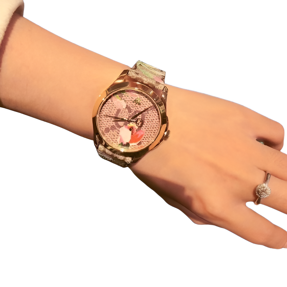 Hermes Floral Fantasy Watch - Gold-Tone Case
