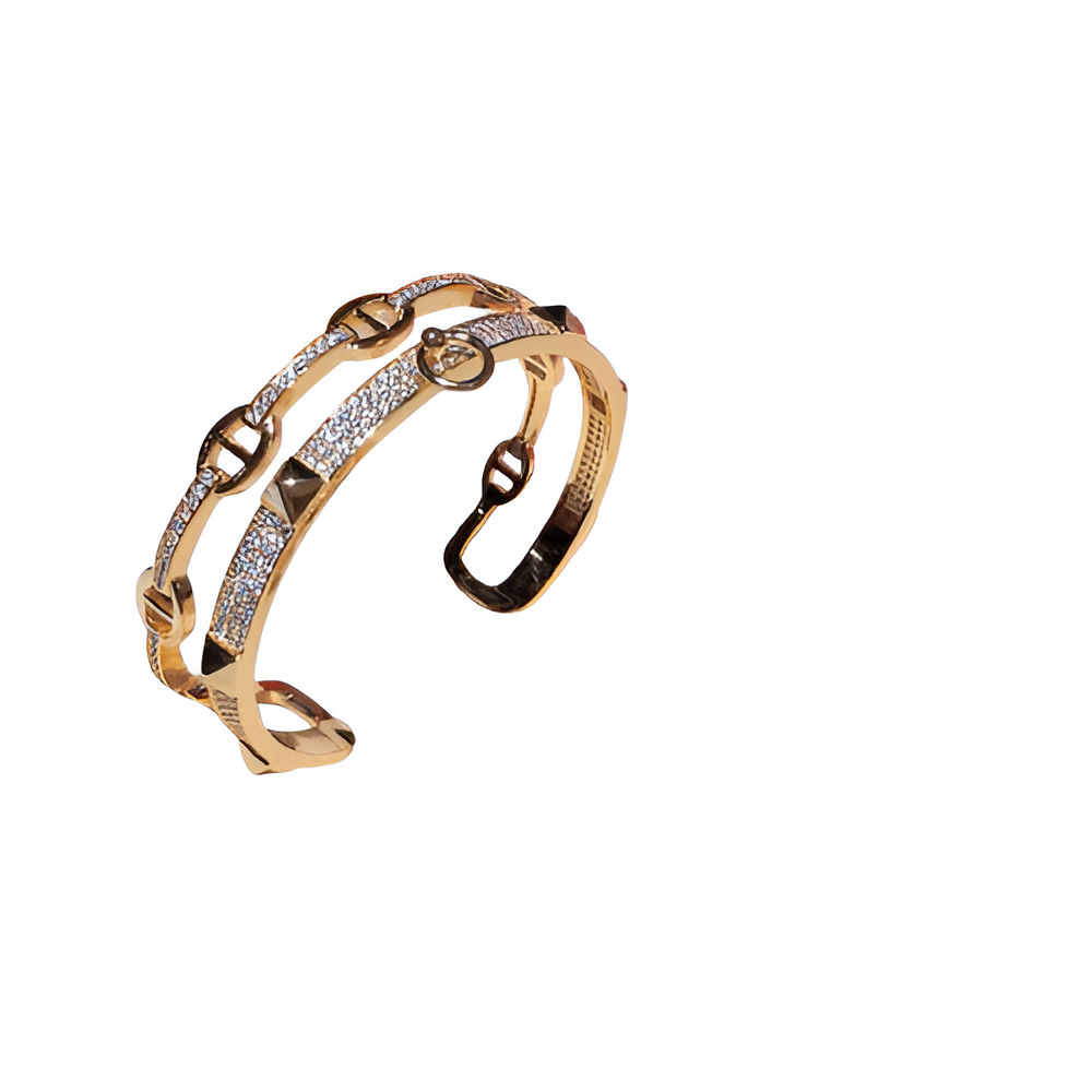 Luxury Chain-Link Textured Bracelet Collection