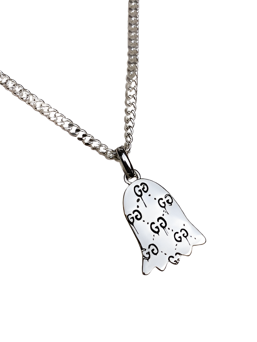 Gucci Red Ghost Pendant Necklace