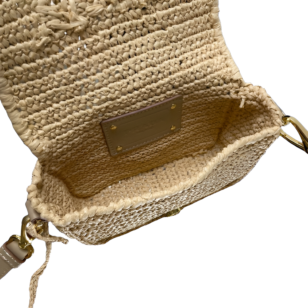 Prada Raffia Mini Crossbody Bag