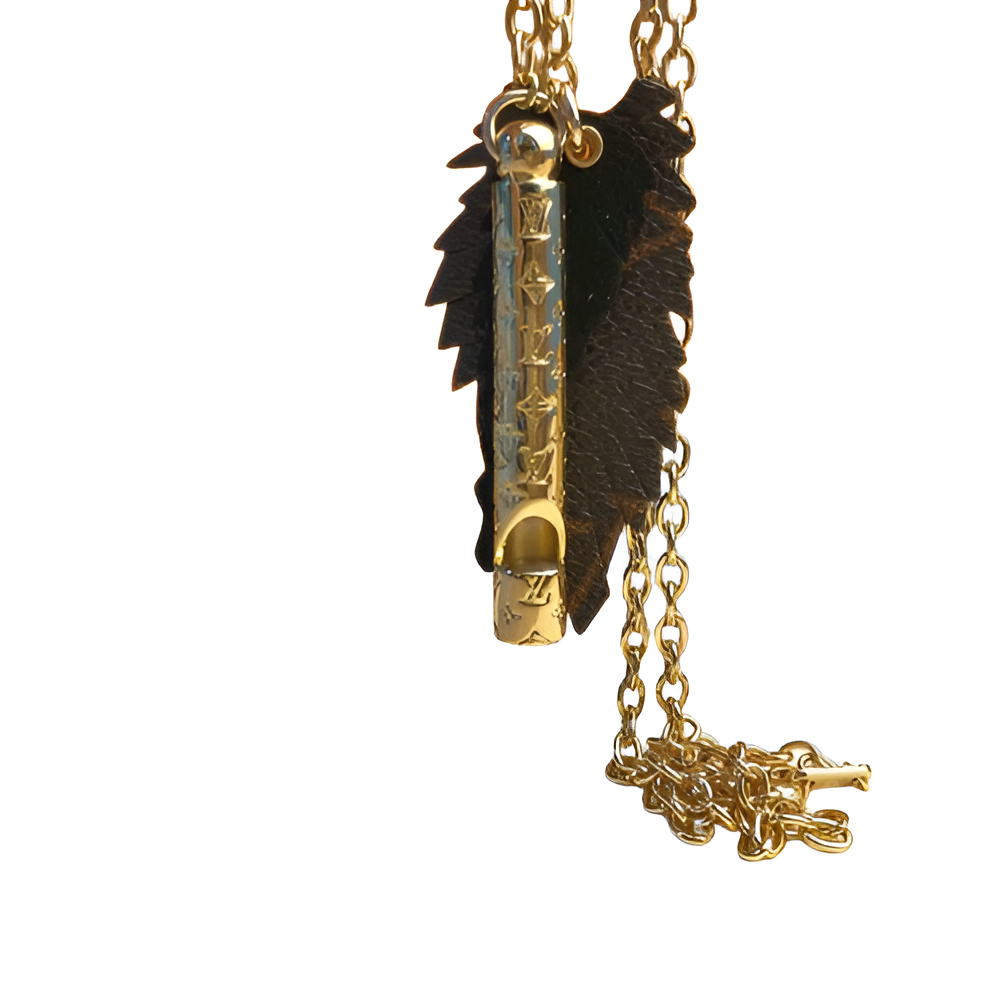Louis Vuitton Feather Pendant Necklace for Women