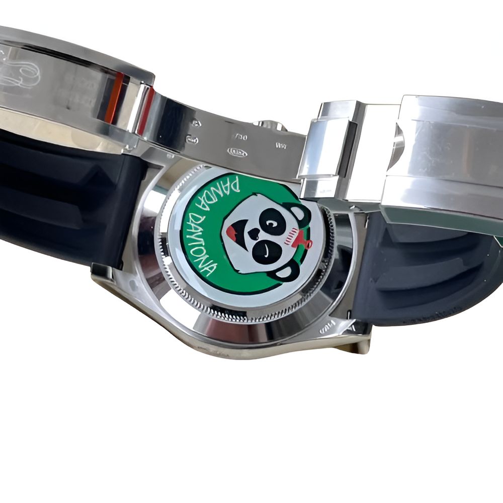 Rolex Daytona Black Diamond Dial Rubber Strap Perpetual