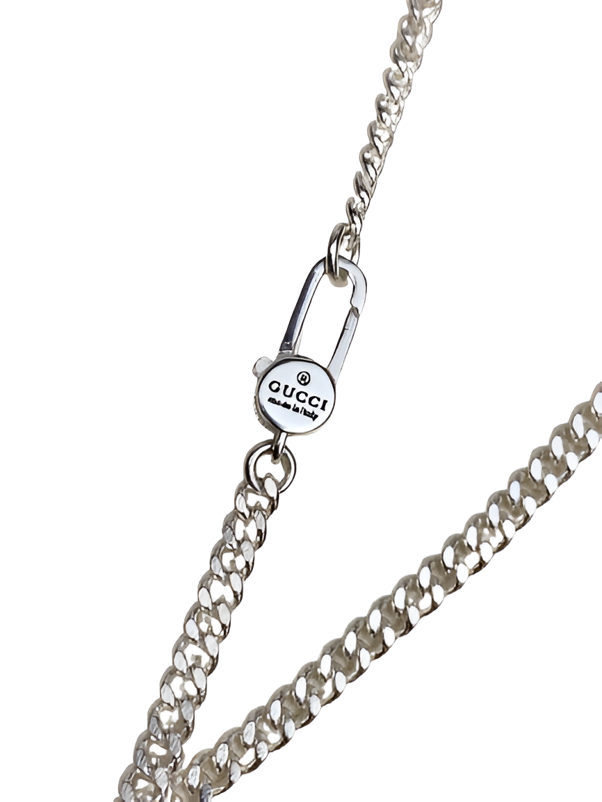 Gucci Red Ghost Pendant Necklace