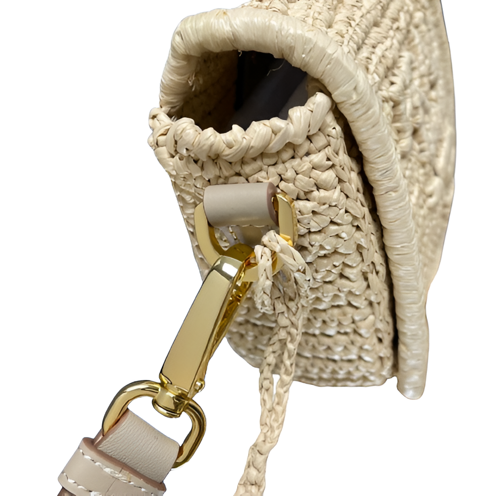 Prada Raffia Mini Crossbody Bag