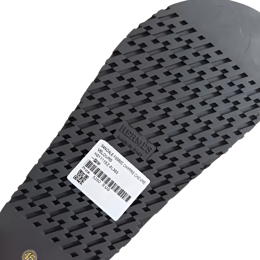 Hermes Women's black Slip-On Sandals