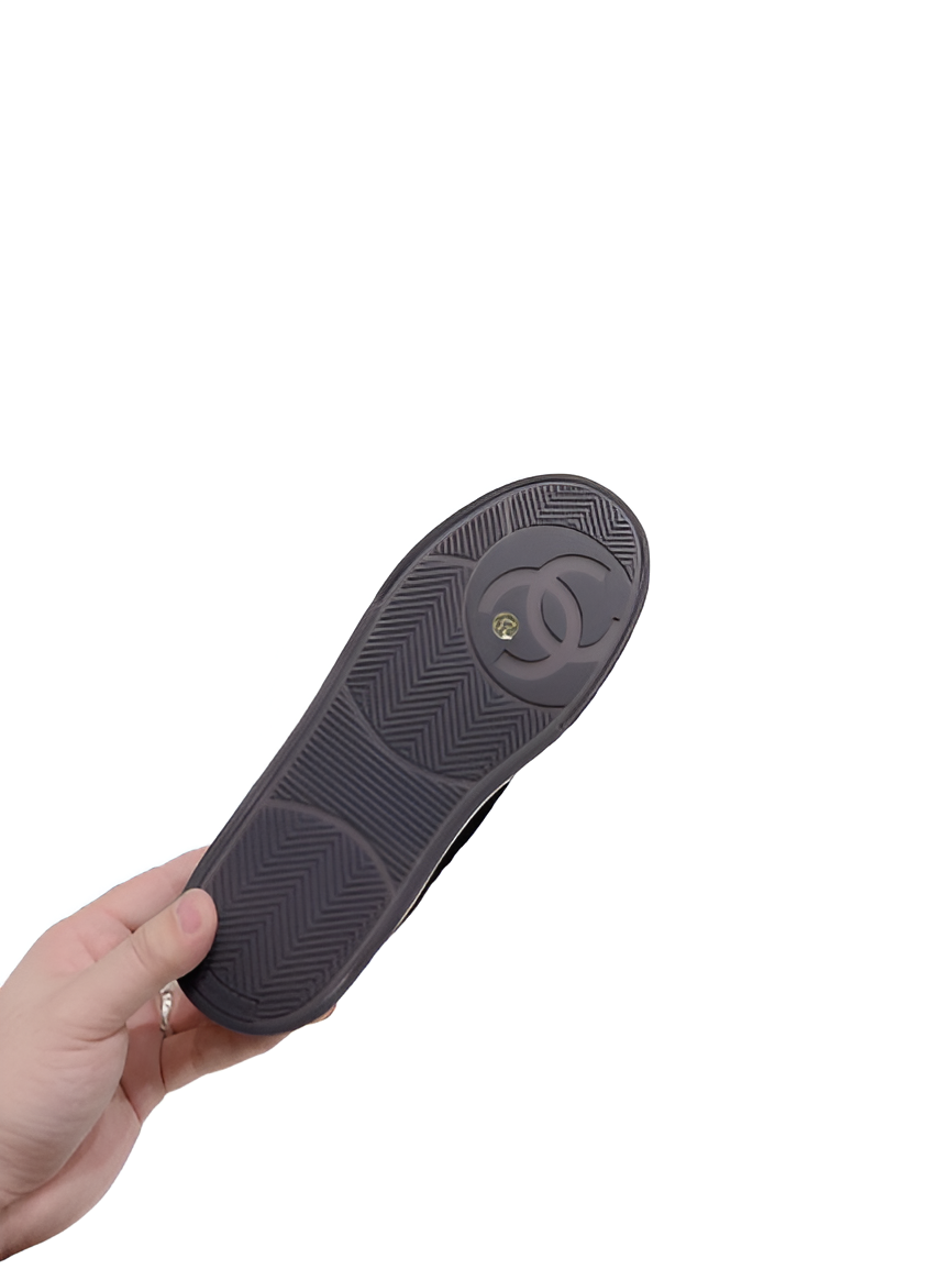 CHANEL Women's Black & White Sneakers