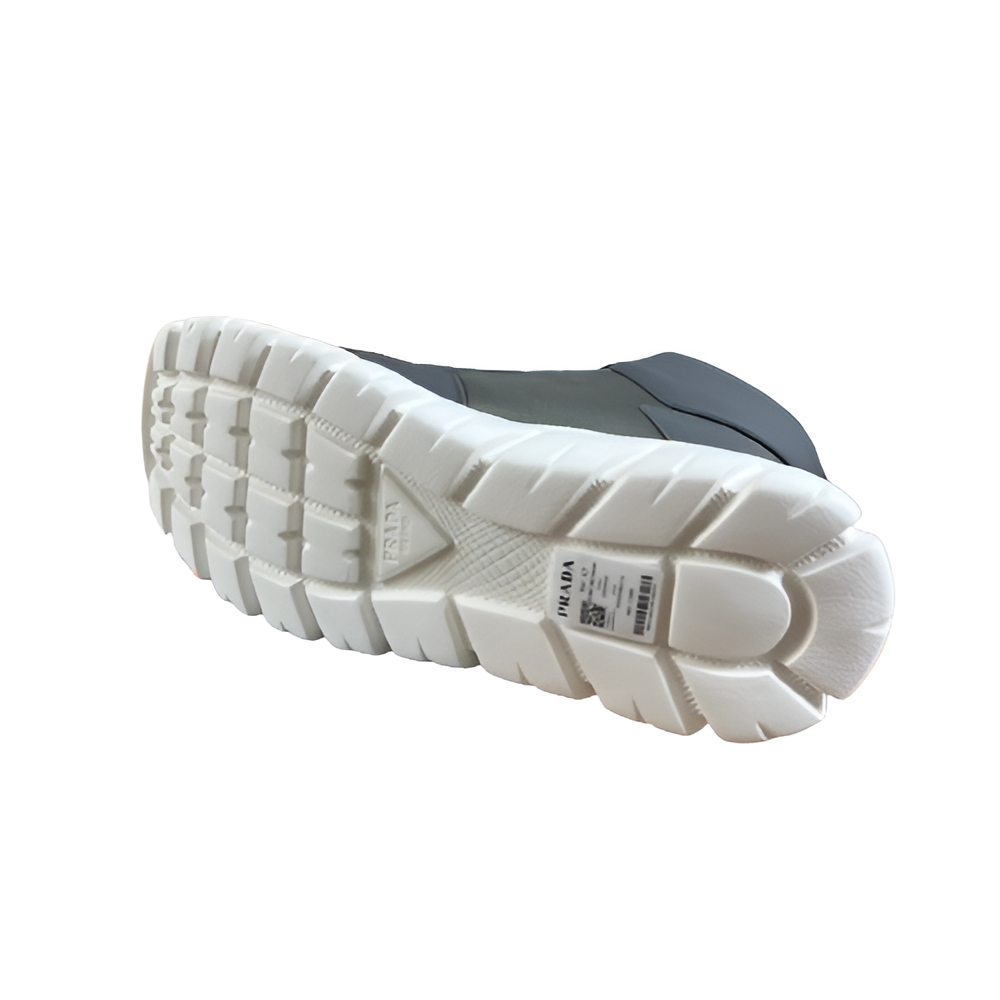 PRADA Men's Grey High-Top Sneakers