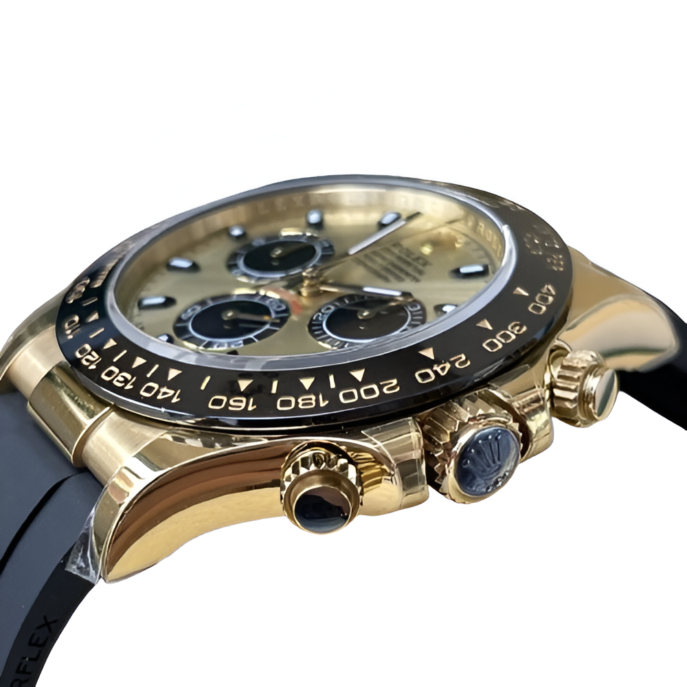 Rolex Daytona Champagne Dial Rubber Strap Perpetual