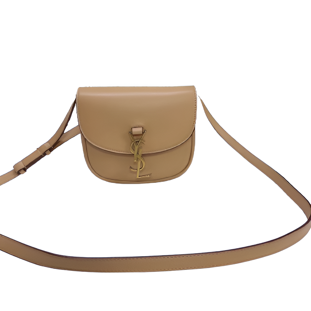 YSL Beige Leather Crossbody Bag