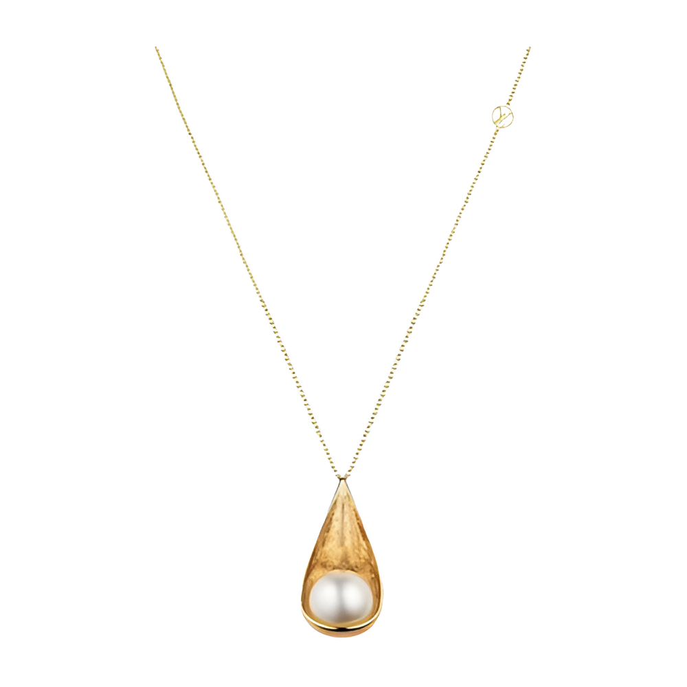 Louis Vuitton Pearl Teardrop Necklace for Women