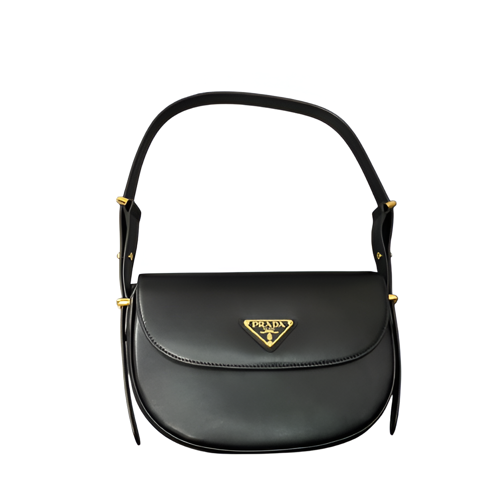 Prada Leather Flap Shoulder Bag