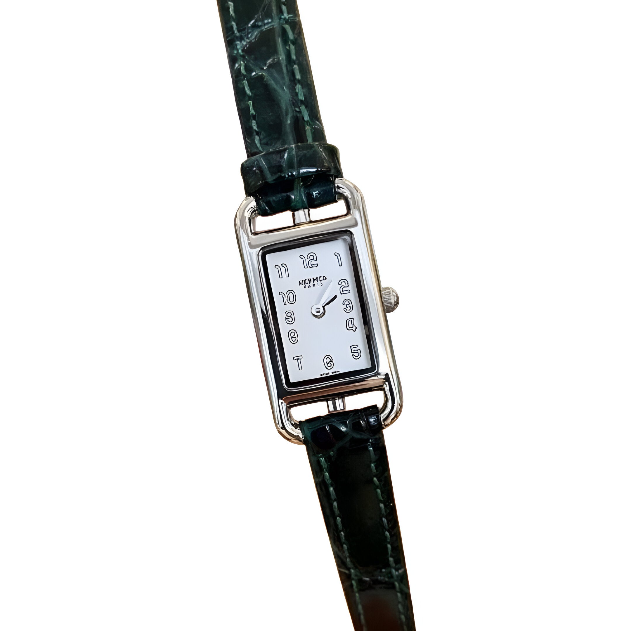 HERMÈS Red Leather Ladies Watch