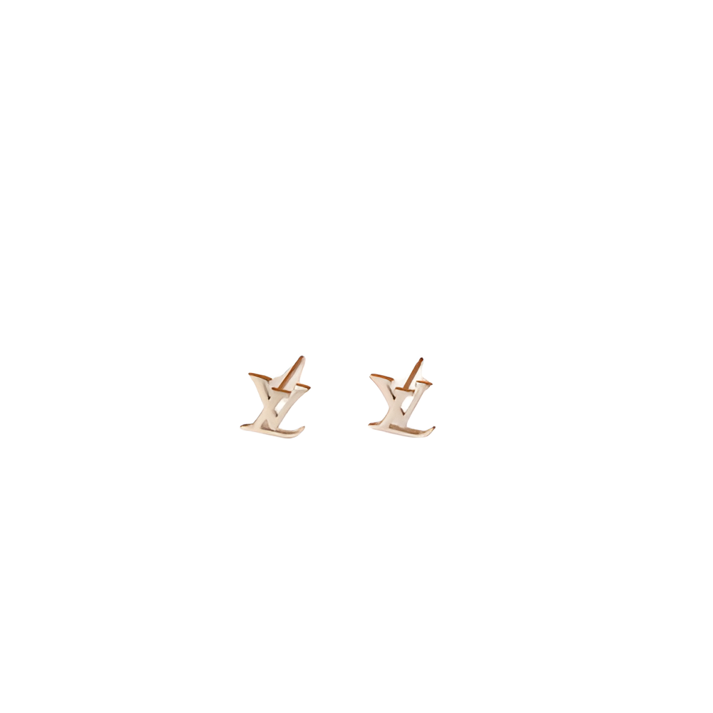 LV Monogram Stud Earrings