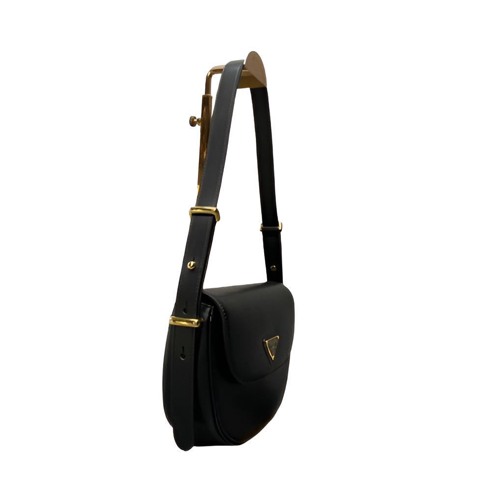 Prada Leather Flap Shoulder Bag