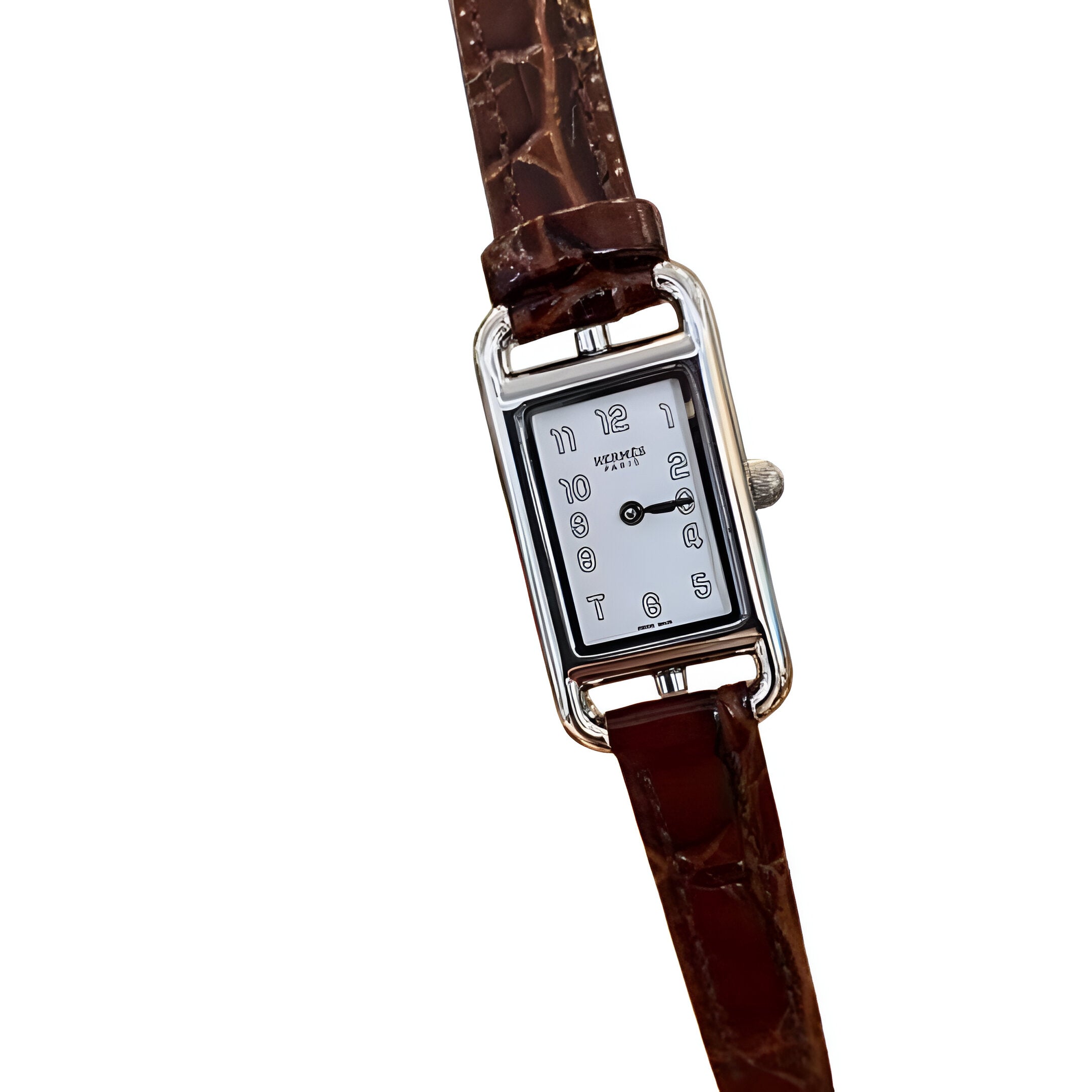 HERMÈS Red Leather Ladies Watch