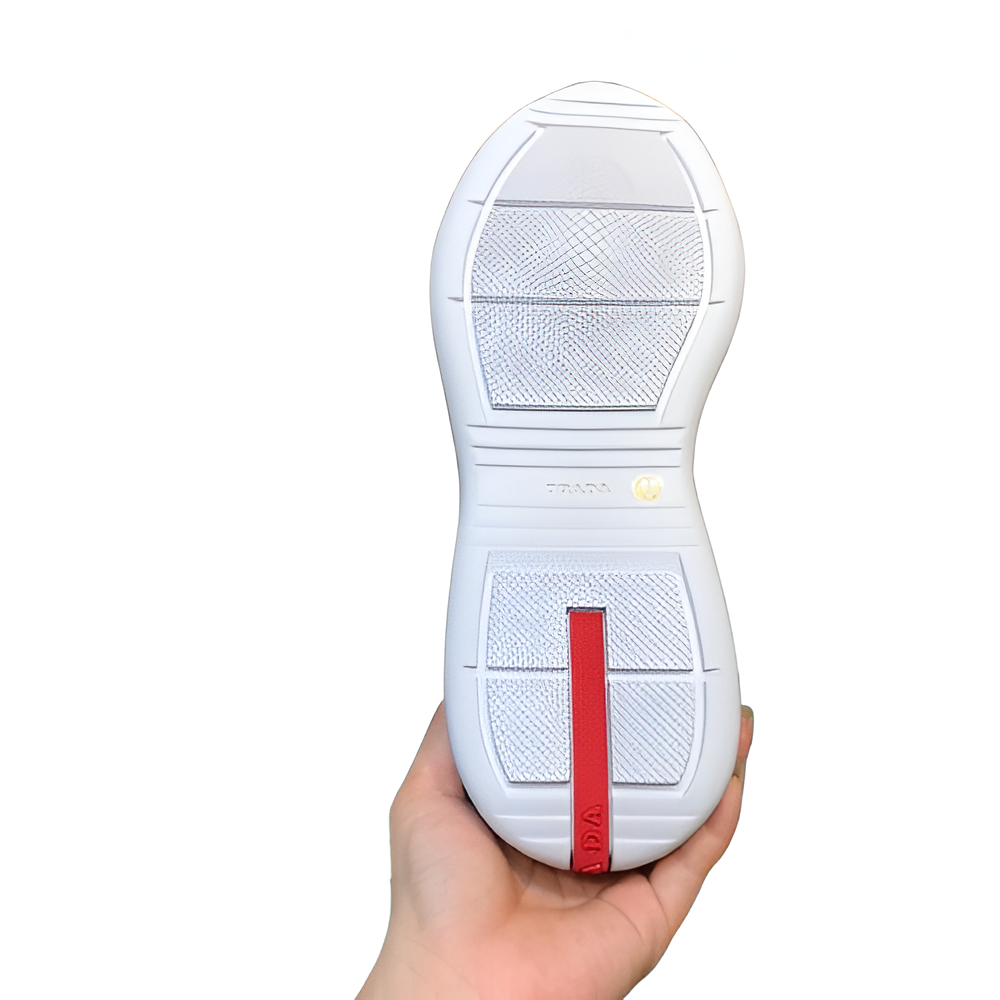 PRADA Men's Glossy High-Top Sneakers