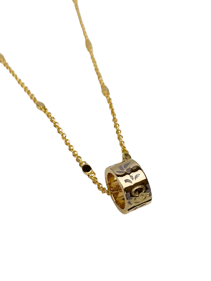 Gucci Hollow Ring Pendant Necklace