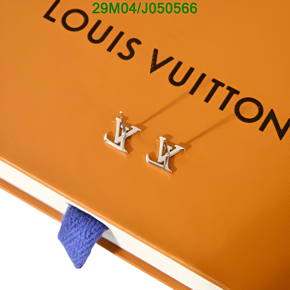 LV Monogram Stud Earrings