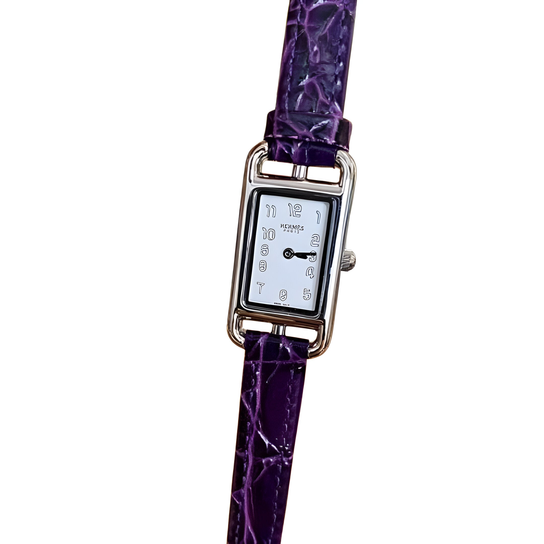 HERMÈS Red Leather Ladies Watch