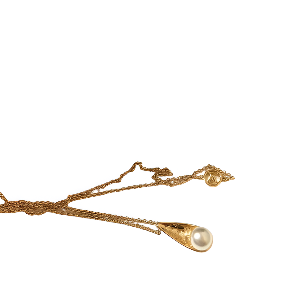 Louis Vuitton Pearl Teardrop Necklace for Women