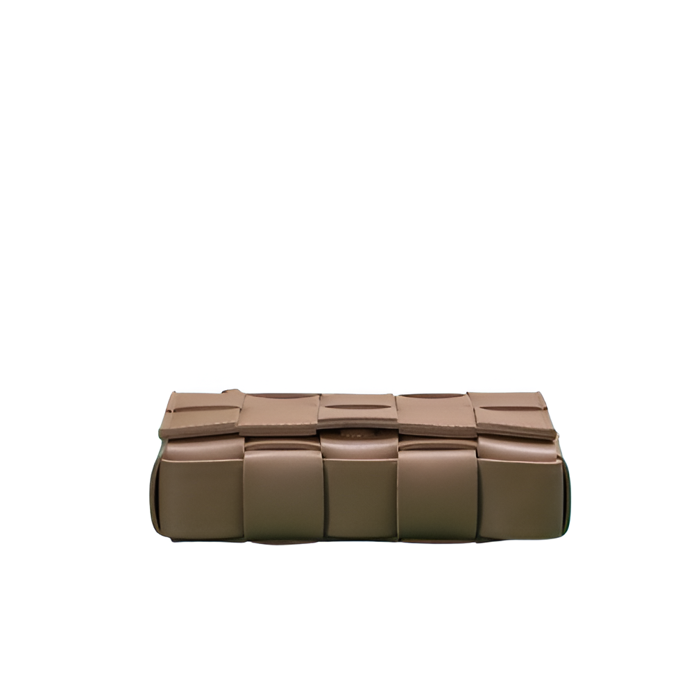 Bottega Tan Woven Leather Belt Bag