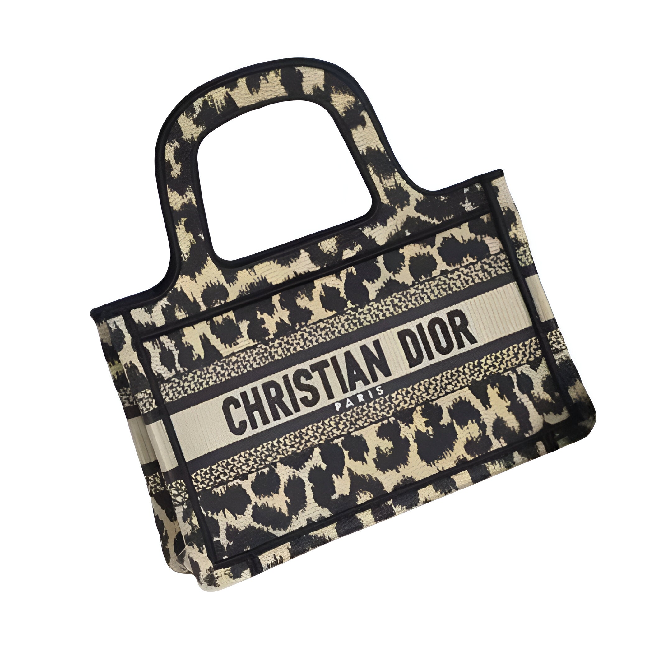 DIOR Leopard Print Mini Tote Bag