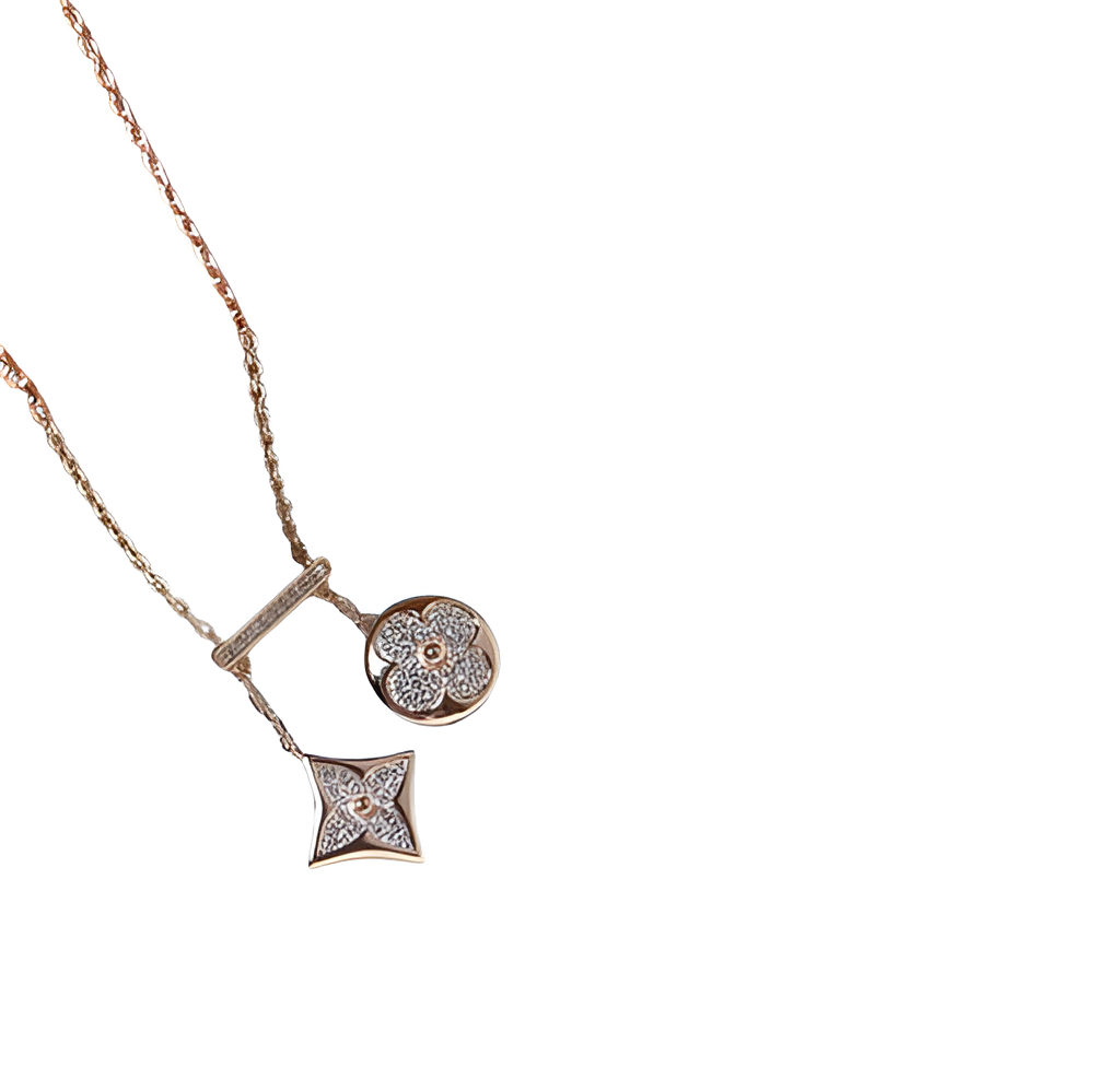 Louis Vuitton Flower Charm Necklace for Women