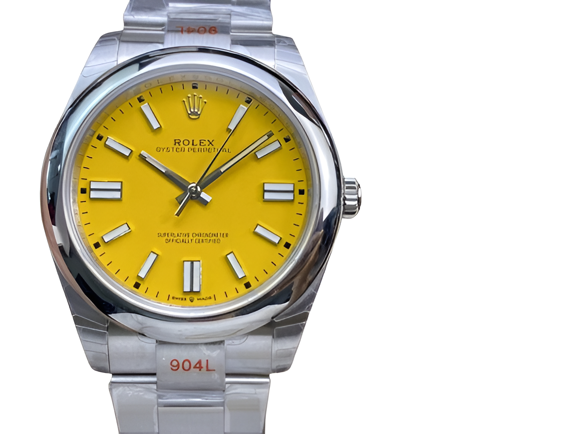 Rolex Oyster Perpetual Yellow Dial Perpetual