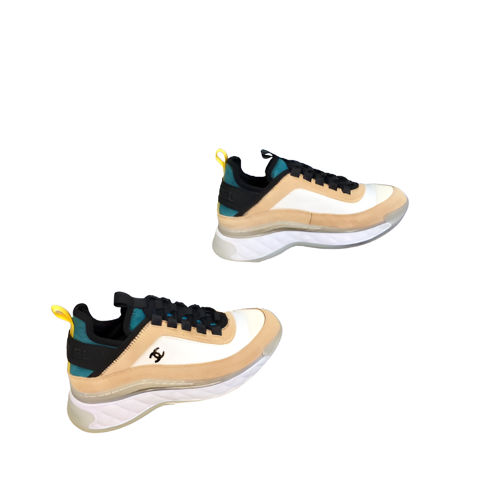 PRADA Beige & Black Men's Sneakers