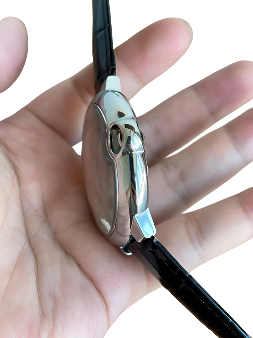 Cartier Ballon Bleu Tourbillon Black Leather