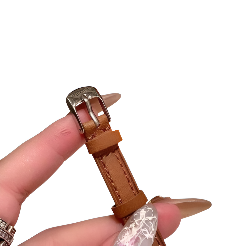 HERMÈS Brown Leather Ladies Watch