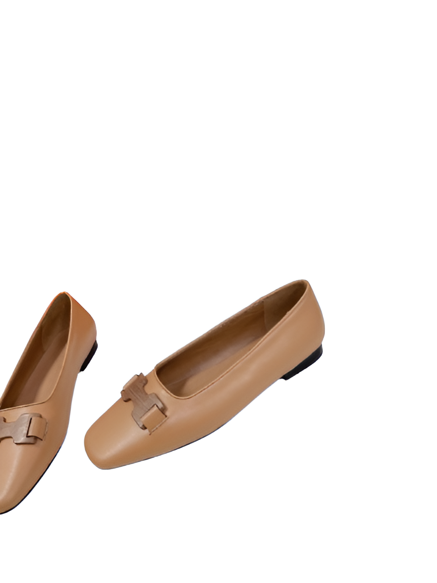 Hermes Women's Brown Leather Loafers