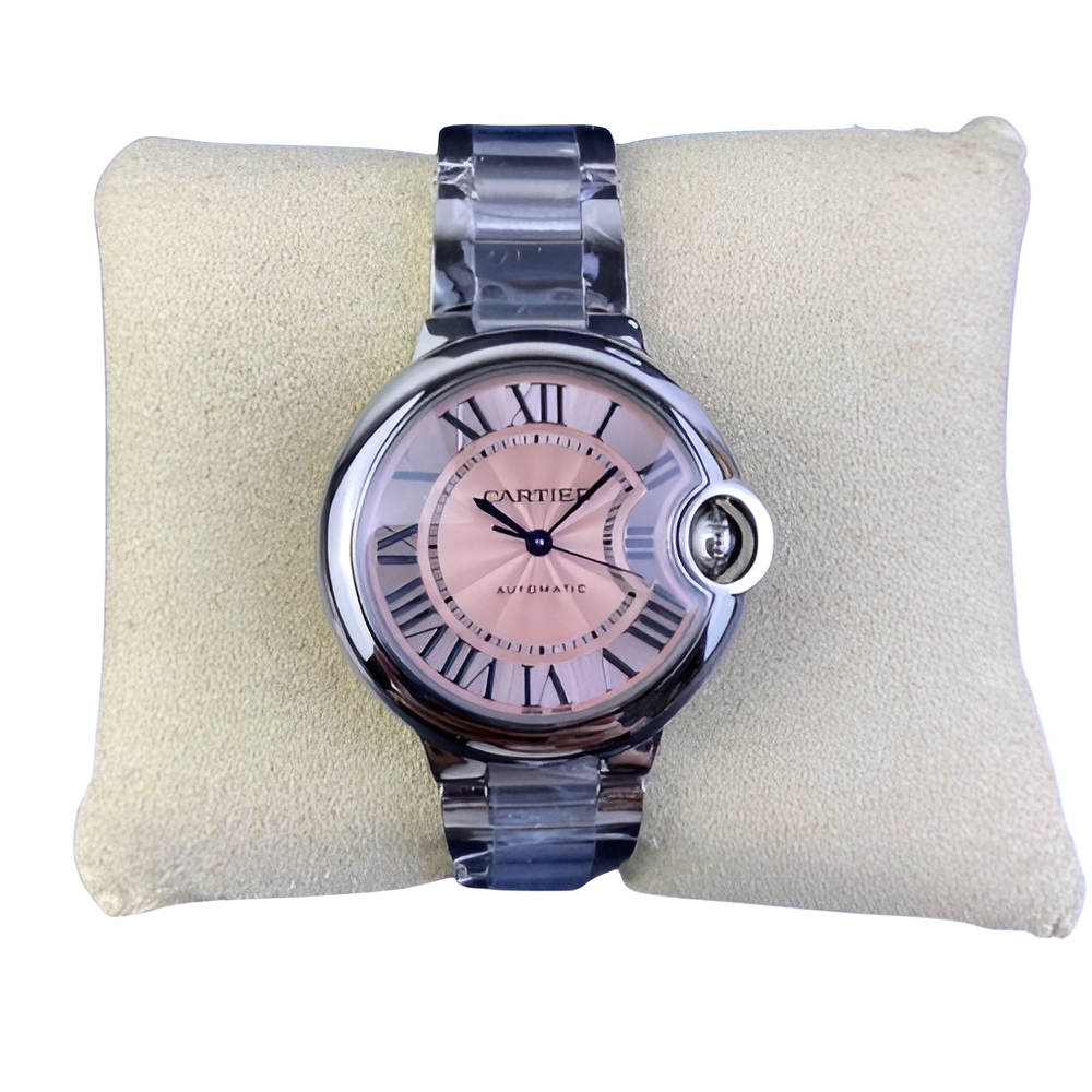 Cartier Ballon Bleu de Cartier Stainless Steel with Pink Dial