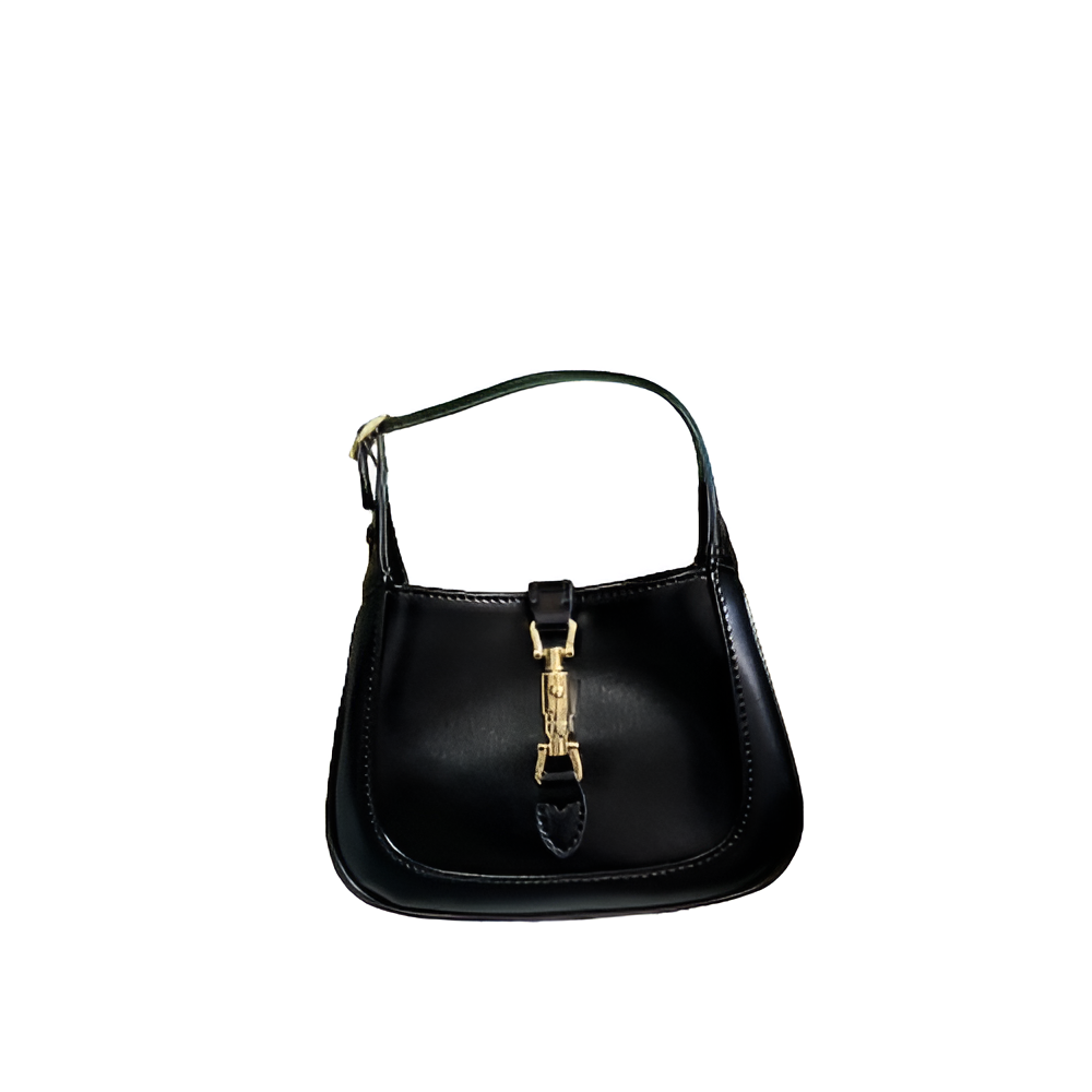 Gucci-inspired black mini shoulder bag